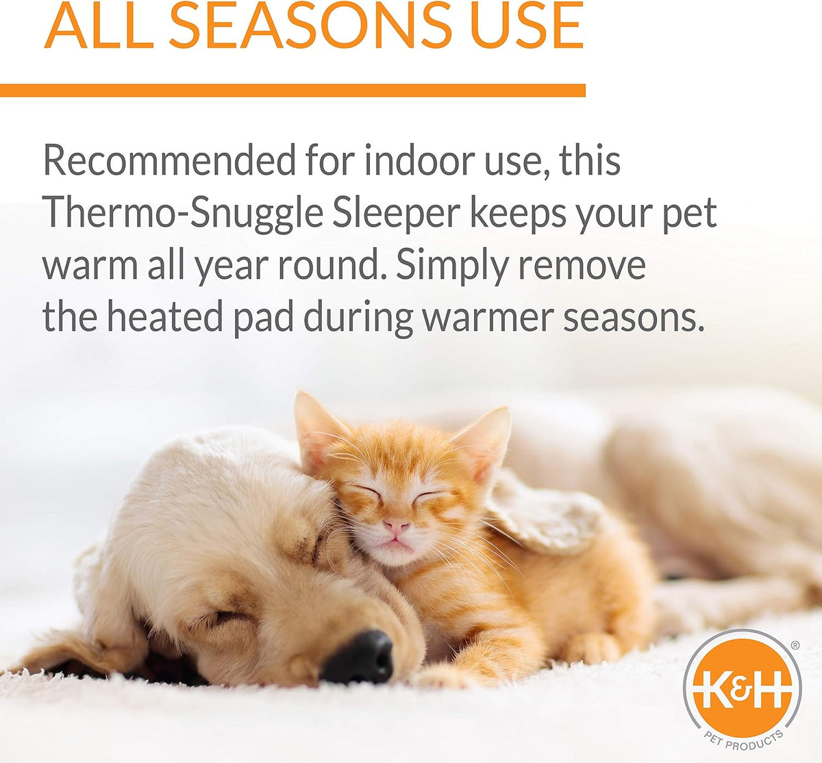 K&H Heated Dog Bed, Thermo-Snuggly Sleeper Indoor, Safety Listed - image 4