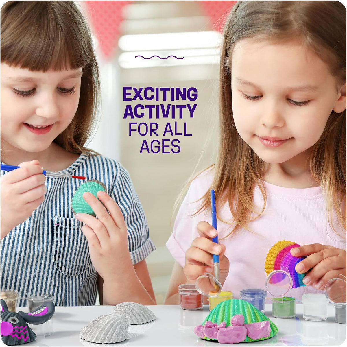 Shell Painting Craft Kit for Kids, Craft Activities Kits - image 4