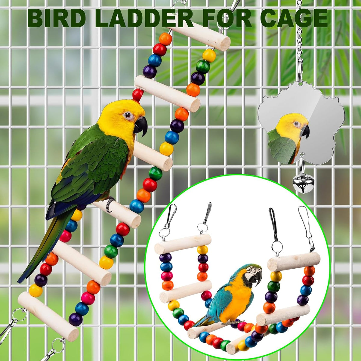 Bird Toys for Parakeets 7Pcs - image 4