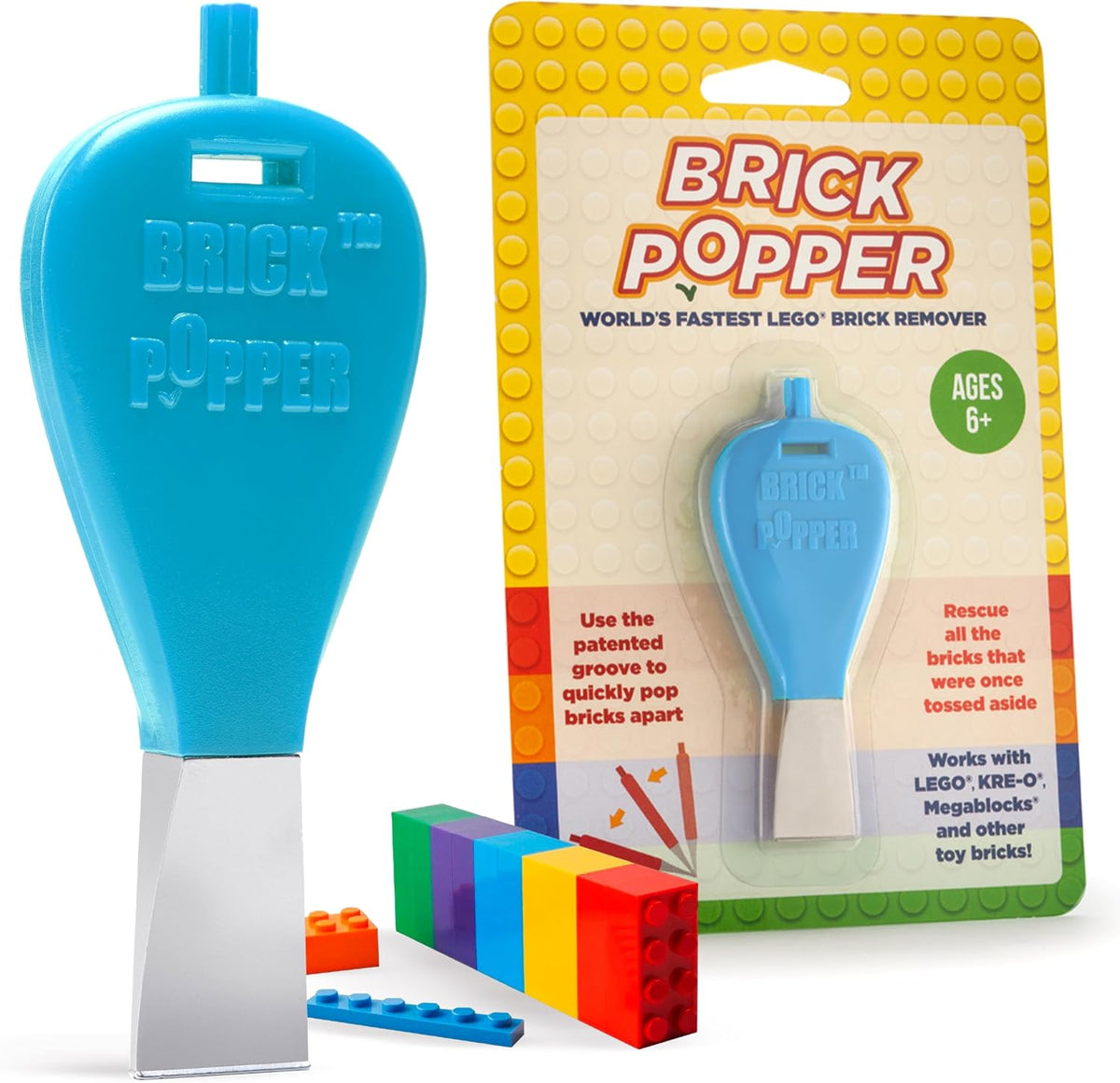 Brick Popper Brick Separator Tool, Building Block Remover Gadget - Light Blue