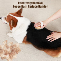 Soft Boar Bristle Pet Palm Brush for Short Haired Dogs and Cats - image 2