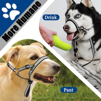 Reflective Head Collar, No Pull Collar for Small Medium Dogs – Essentials for Dogs - Black / L (Snout Cir: 9½"-14”) - image 2