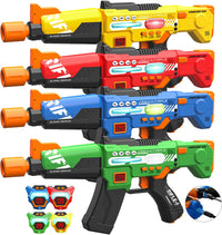 inodoo rechargeable laser tag set of 4 blasters with LED digital vests - view 2