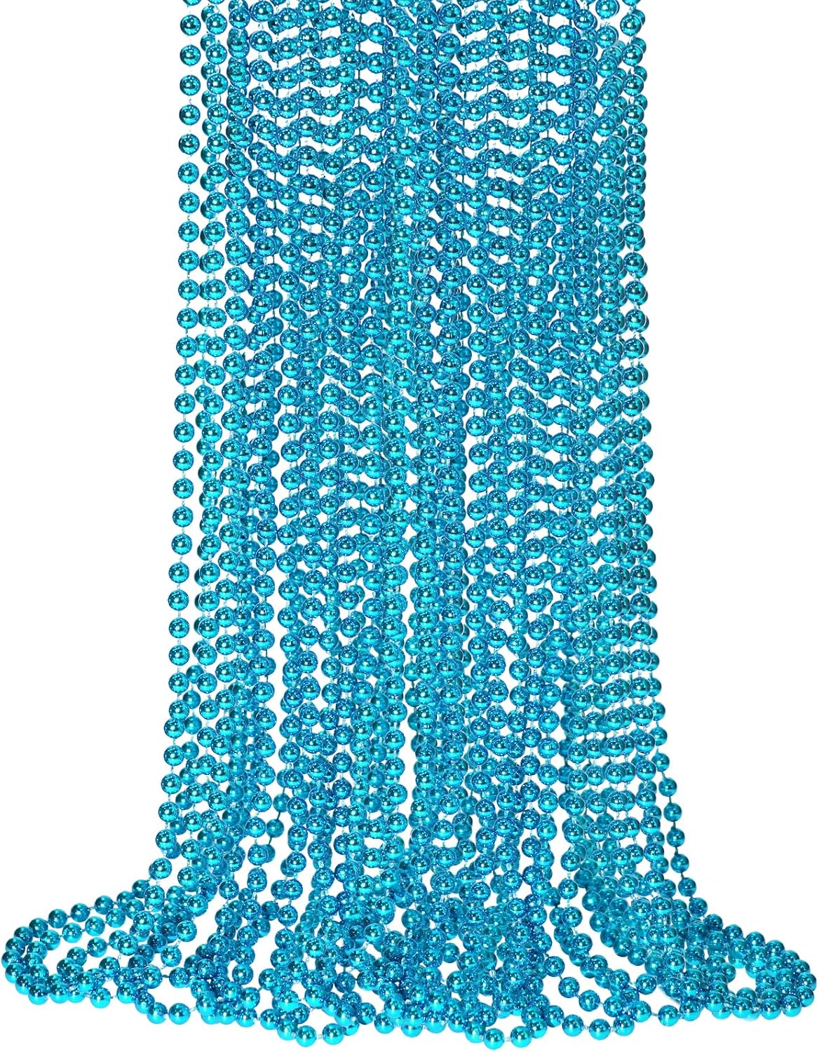 SHAOQINLIN 12 PCS Gold Bead Necklace - Teal