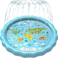 SplashEZ 3-in-1 Splash Pad - Around The World | 60 Inch
