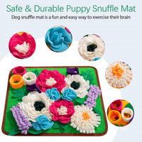 Snuffle Mat for Dogs Pet Treats Feeding Mat for Small/Medium Breed - Green - image 4