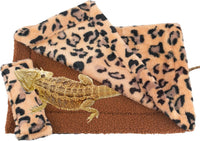 Bearded Dragon Bed Blanket Pillow Set, Soft Lizard Sleeping Bag – Daily Care for Reptiles And Amphibians