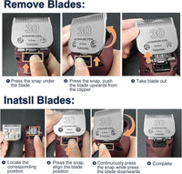 3 Pack 10 Clipper Blade Compatible with Andis - 30# 3PACK - image 3