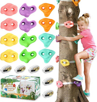 TOPNEW 12 Ninja Tree Climbing Holds for Kids Climber - 12 Pcs Pastel Color 1