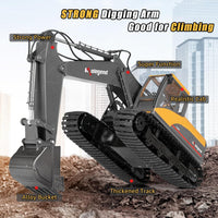 kolegend 3 in 1 Remote Control Excavator Toy 14 Channel RC Excavator - Medium - image 3