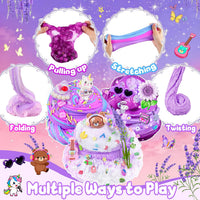 6-Pack Pink Slime Kit for Girls - Lavender - image 3