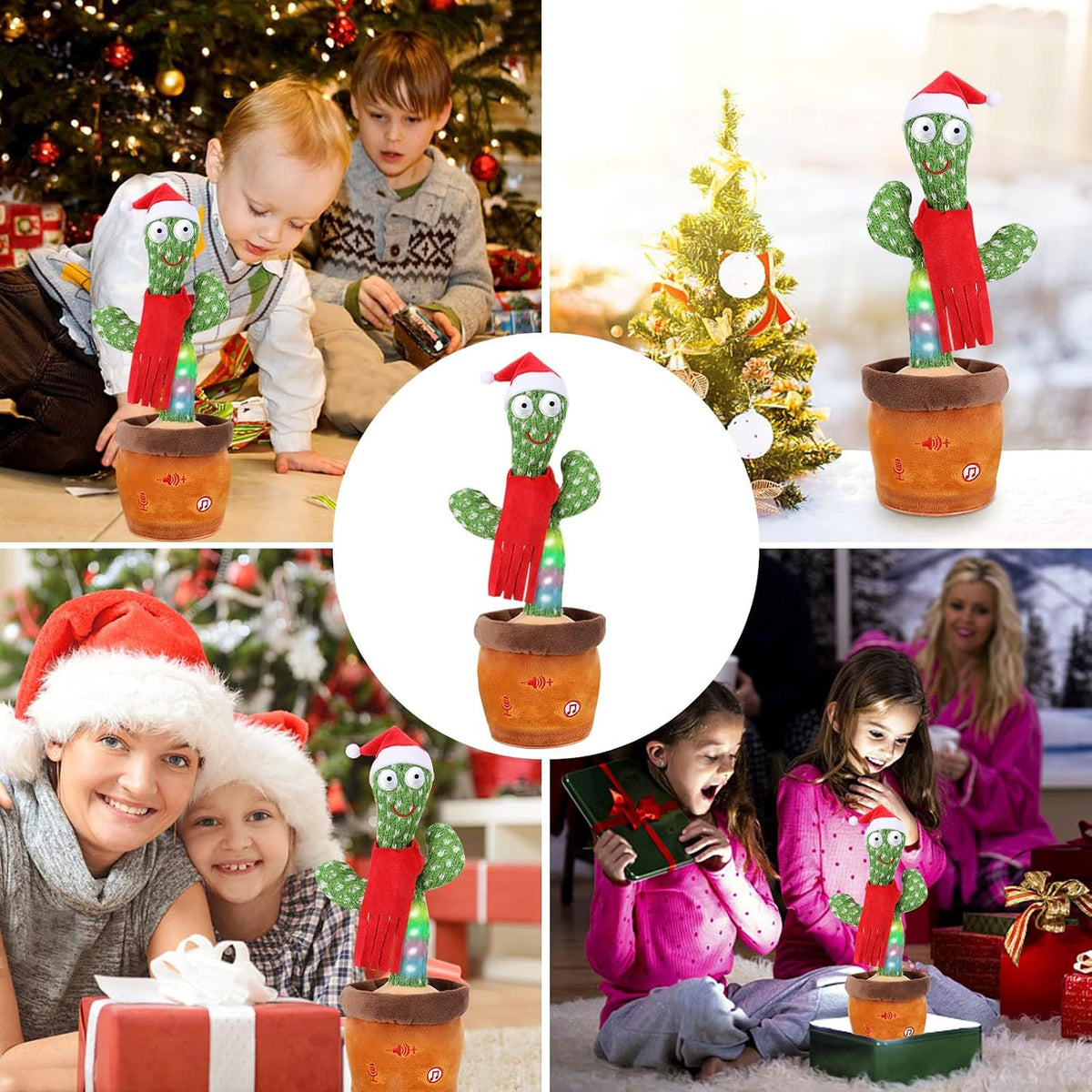 Emoin Adjustable Volume Control Dancing Cactus Toy Talking Cactus Toy - New Christmas Dancing Cactus - image 4