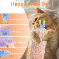 3 Pack Catnip Toys, Soft and Durable Cat Pillows Toys - A-Purple+Blue+Pink - image 3