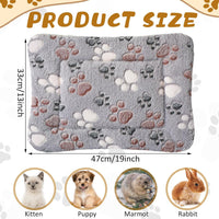 4 Pack Soft Pet Bed Mat Small Dog Crate Fleece – Essentials for Dogs - 13 x 19 Inches / Light Gray - image 2