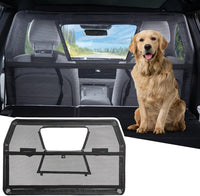 JOYTUTUS 52" Wide Dog Car Barrier with Removable Visual Window - Medium 52"*31"