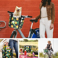 Bicycle Basket Dog Bike Handlebar Basket Front - Ananas - image 2