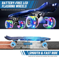 BELEEV 22 inch Skateboards for Kids - Galaxy Blue - image 2