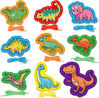 Quilinz lacing cards sewing kit with 9 cards and colorful laces for kids