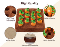 Snuffle Mat & Carrot Puzzle Toy for Dogs - SQUEAK - image 2