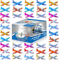 LUCKY GUESS 100-pack of colorful 4-inch foam glider planes for kids