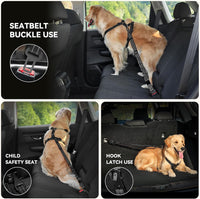 Pawaboo 2Pack Dog Car Seatbelt - AB-Black+Black - image 4