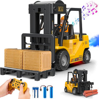 1:24 RC Forklift Toy for Kids - Yellow / 1:24 Scale (10×4×6.3 inch)
