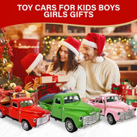 Little Blue Truck Toy,1:32 Pull Back Cars Toy for Kids Boys Girls – Fun for Kids & Family - Blue/Green - image 4