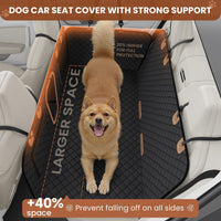 A-Pce 600D Heavy Duty Dog Car Seat Cover for Back Seat - Black / Standard - image 2
