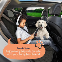 Dog Car Seat Cover for Back Seat, Dog Hammock for Car, SUV - Black / XL 60"W- Trucks & Full-Size SUVs - image 4