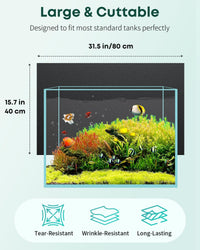 Pawfly Black Aquarium Background - 31.5" x 15.7" - image 2