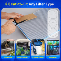 8-Layer Fast-Acting Aquarium Filter Pad - 23.62"x15.75"x0.6" (1 Pack) - image 2