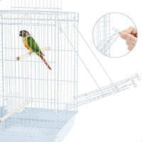 Yaheetech Open Play Top Travel Bird Cage for Conure Sun Parakeet Green Cheek Conure Lovebird Budgie Finch Canary, Small-Size Cage Portable