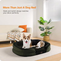 Orthopedic Waterproof Medium Dog Bed Sofa, Gel Memory Foam, 36" – Essentials for Dogs - Green / Medium(36 x 25.5 x 6 inch) - image 2