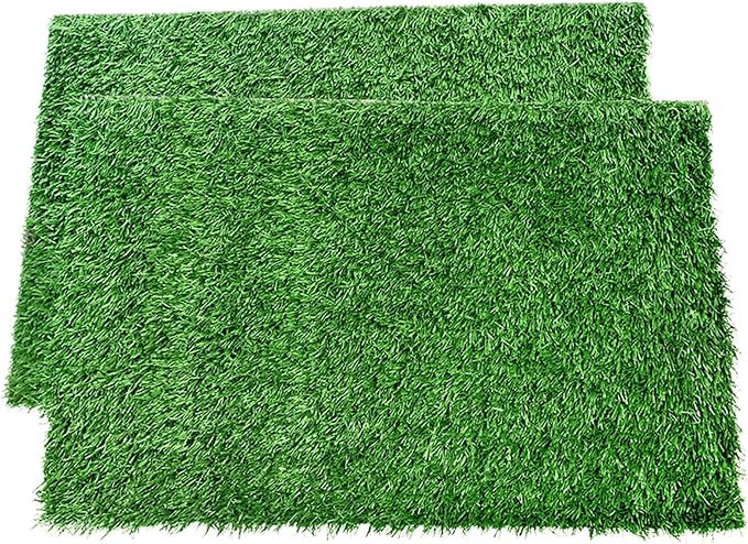 LOOBANI Dog Grass Pee Pads, Artificial Dog Grass Pads for Potty Tray, Fake Grass for Dogs to Pee On, Outdoor Indoor Pee Grass for Dog Potty(14*18 inch)