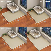 Cat Litter Mat, Honeycomb Double Layer Litter Trapping Mat – Daily Care for Cats - Beige / 24x18 Inches - image 4