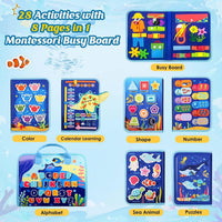 Winblo Toddler Busy Board - Blue - image 2