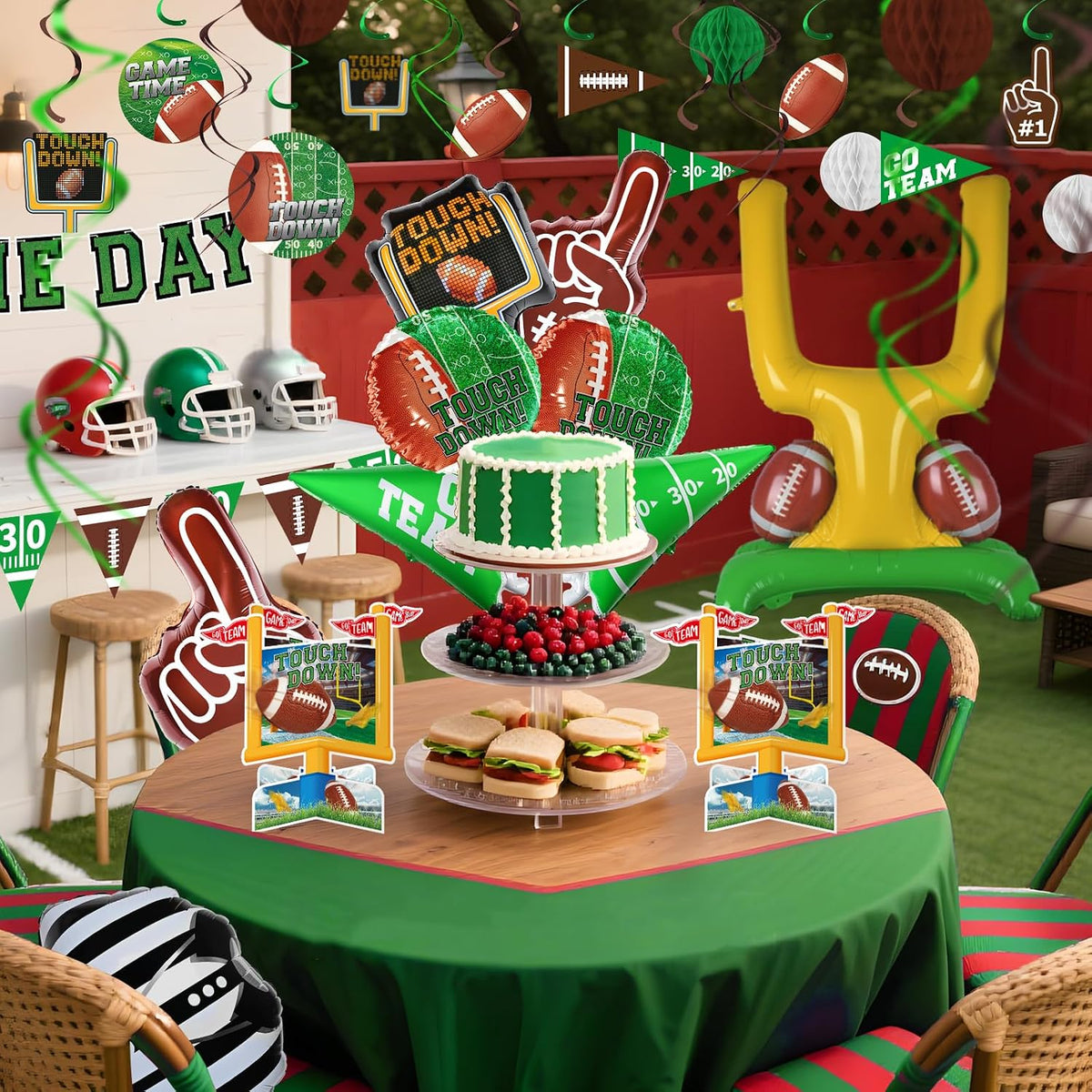 Football Party Supplies Kit - B 1set - image 3