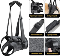 HEYWEAN Dog Sling for Large Dogs Hind Leg Support Harness Ideal for Elderly Injured Arthritic Dogs Provides Rehabilitation Aid for Weak Back Legs Comfortable and Durable Design