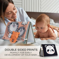 Soft Tummy Time Book w/ Baby Safe Mirror - image 2