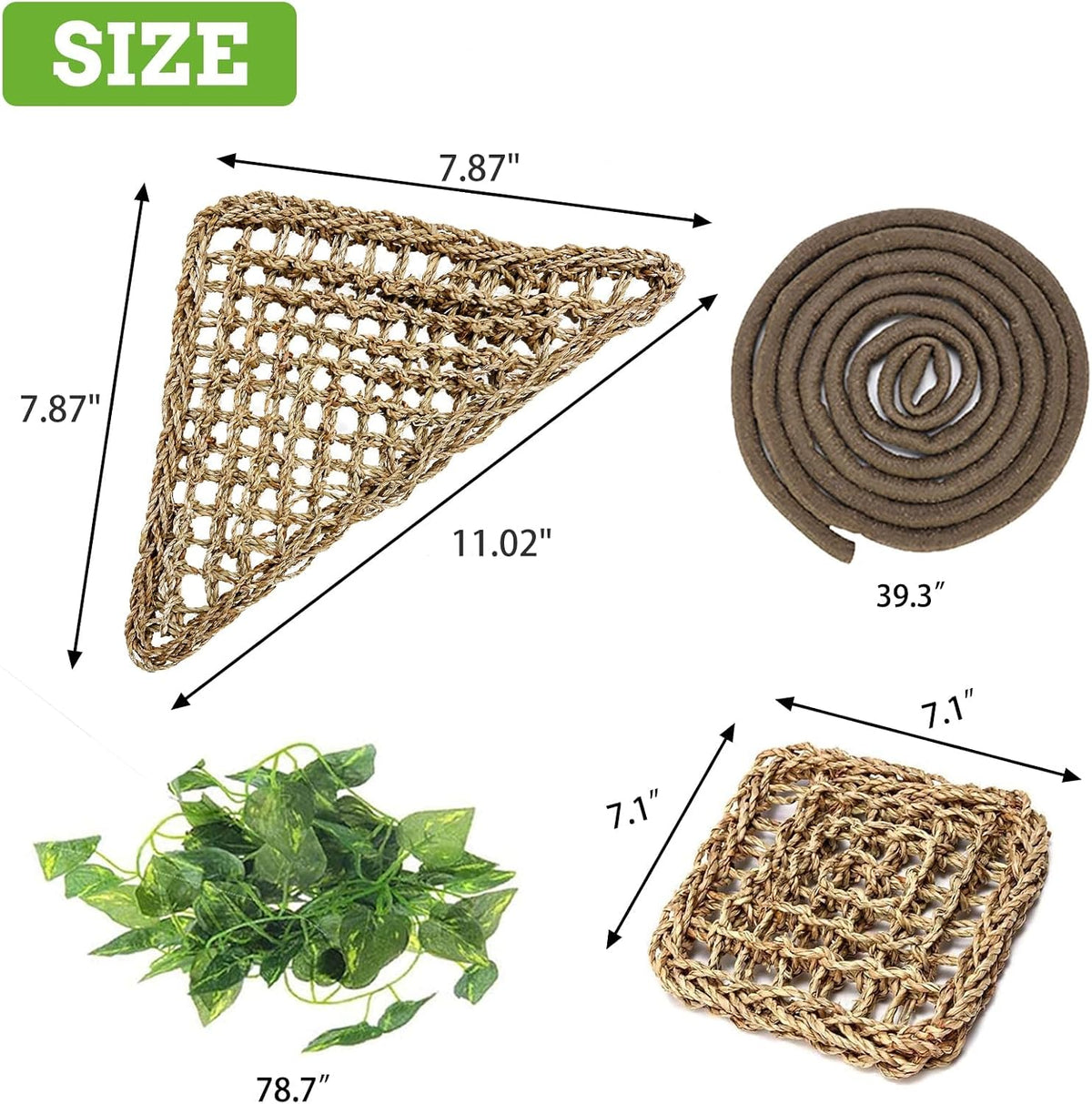 PIVBY Bearded Dragon Hammock（11.02" x 7.87" - 4 PCS - image 2