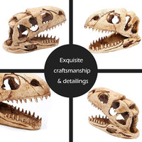 Dinosaur Animal Skull Aquarium Large Décor Cave Decorations Fish Hideout Tank Betta Tarantula Reptile Snake for Terrarium Decor Ornament Bones Halloween