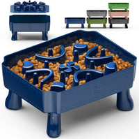 UPSKY Slow Feeder Dog Bowl with Raised Design for Healthy Eating Blue – Essentials for Dogs