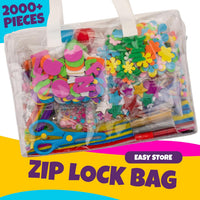 Blue Squid 1750+pcs Craft Kits for Kids - Craft XL Bag - image 4