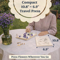 Mini Flower Press Kit for Adults - Travel / pale yellow - image 2