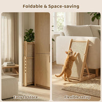 XiaZ Cat Scratcher, 23" Sisal Cats Scratching Board with 5 Adjustable Heights, No Assembly - 23.6"L x 13.7"W x 31"H - image 3