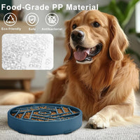 TOBYTO Slow Feeder Dog Bowls Large Medium Breed - Dark Blue - image 2