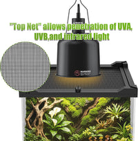 Folding Reptile Travel Terrarium Tank 17" × 12" × 10" – Essentials for Reptiles And Amphibians - 8" x 8" x 12" - image 4