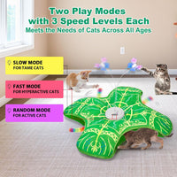 Interactive Cat Toys for Indoor Cats - Green Cover Cloth Toy - image 4