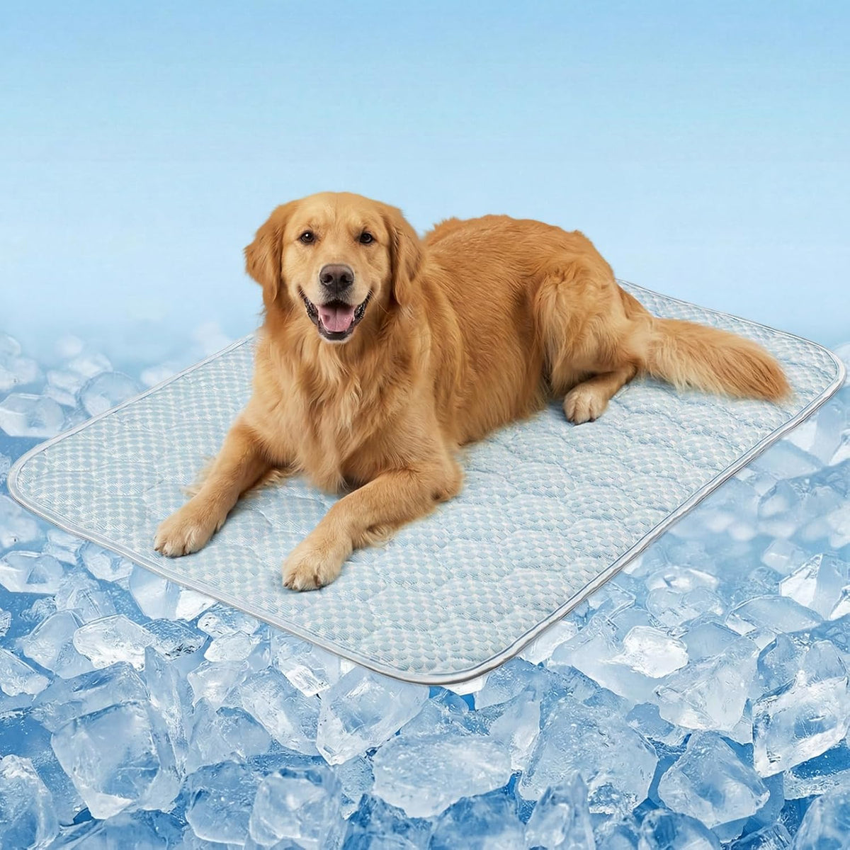 Dog Cooling Mat Q-MAX>0.5 Self-Cooling Mat for Dogs Crate Pad for Dogr - 44.0"L X 32.0"W