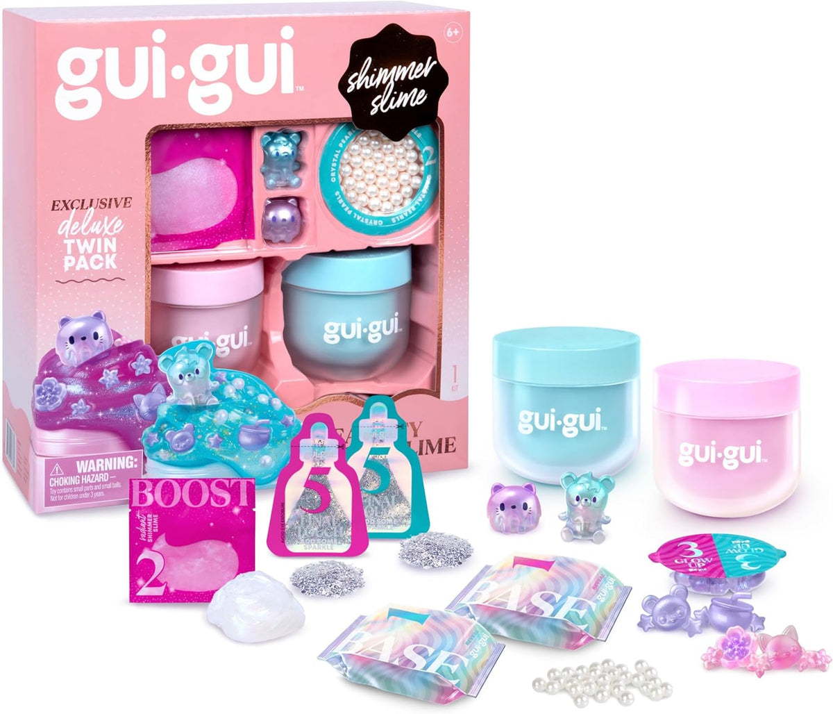 GUI Slime Kit 2-Pack Bundle, Butter & Cloud Scented Slimes – Fun for Kids & Family